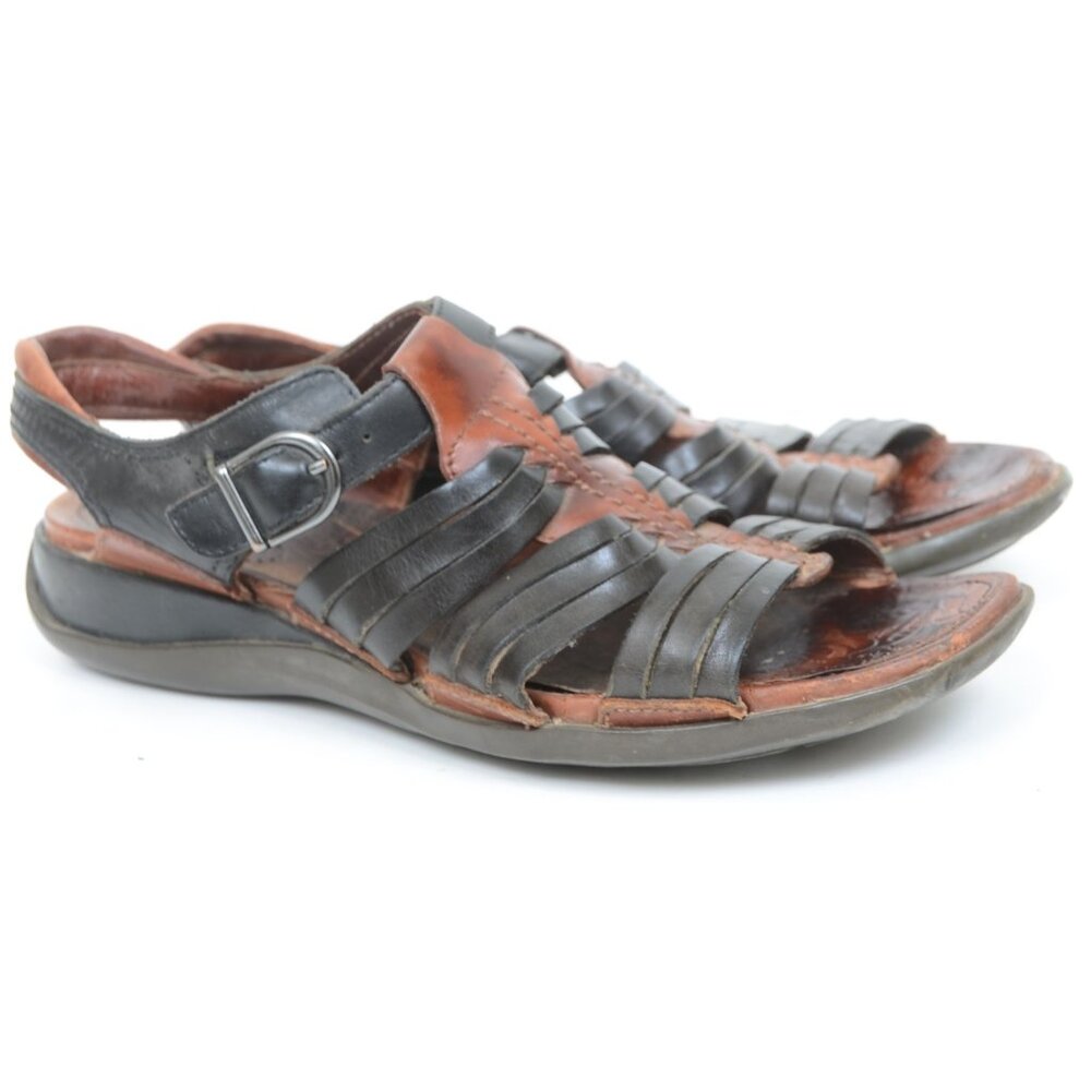 Ariat Leather Woven Convertible Open Toe Sandals Women's‎ Size 9 Western Hippie